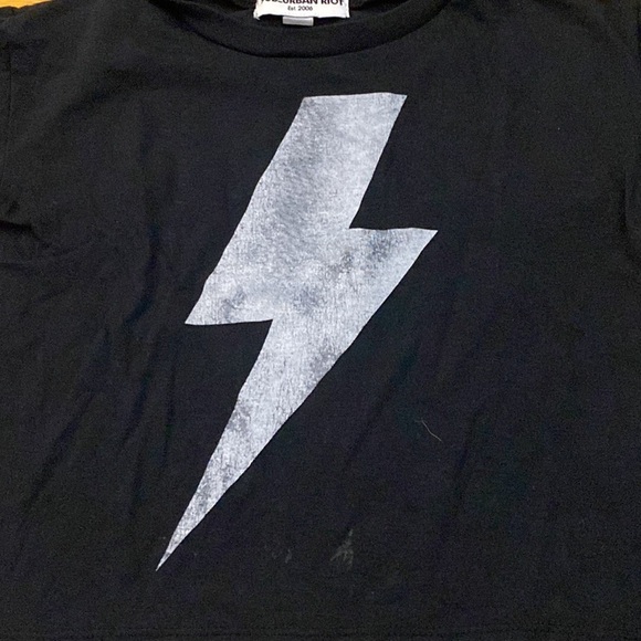 Sub_Urban Riot Junior Girl’s Black AC/DC T Shirt Size S - Picture 2 of 5